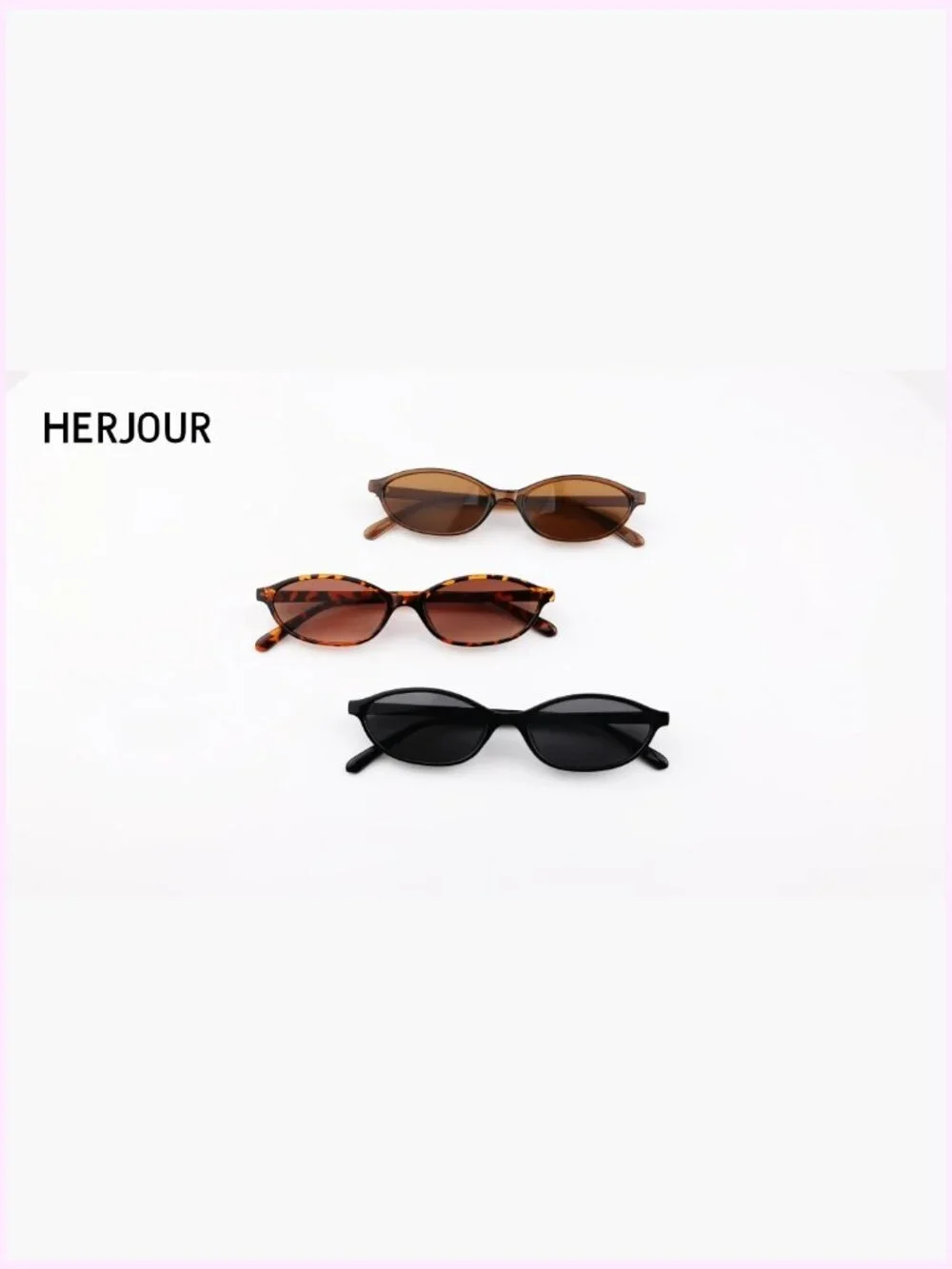 Retro Oval Cat Eye Sunglasses with 99% UV Protection HD TAC Lenses